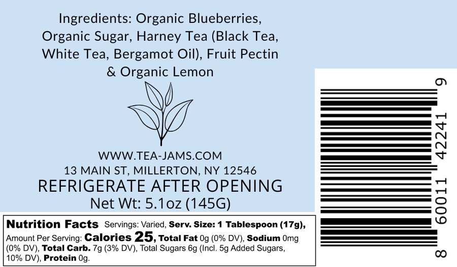 Blueberry Earl Grey Tea Jam