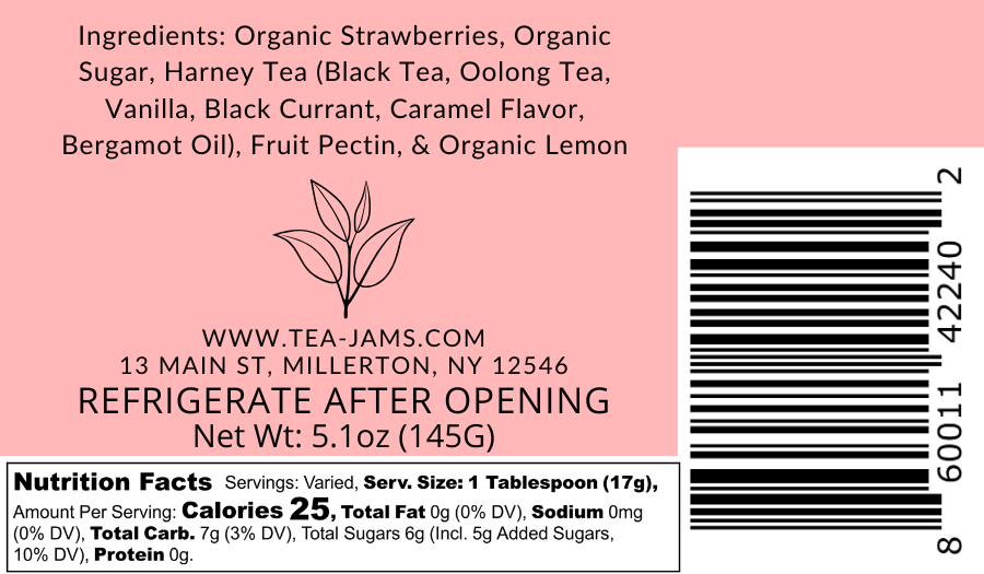 Strawberry Paris Tea Jam