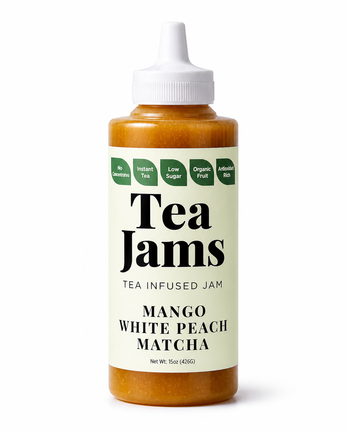 15oz Squeeze Bottle- Mango White Peach Matcha