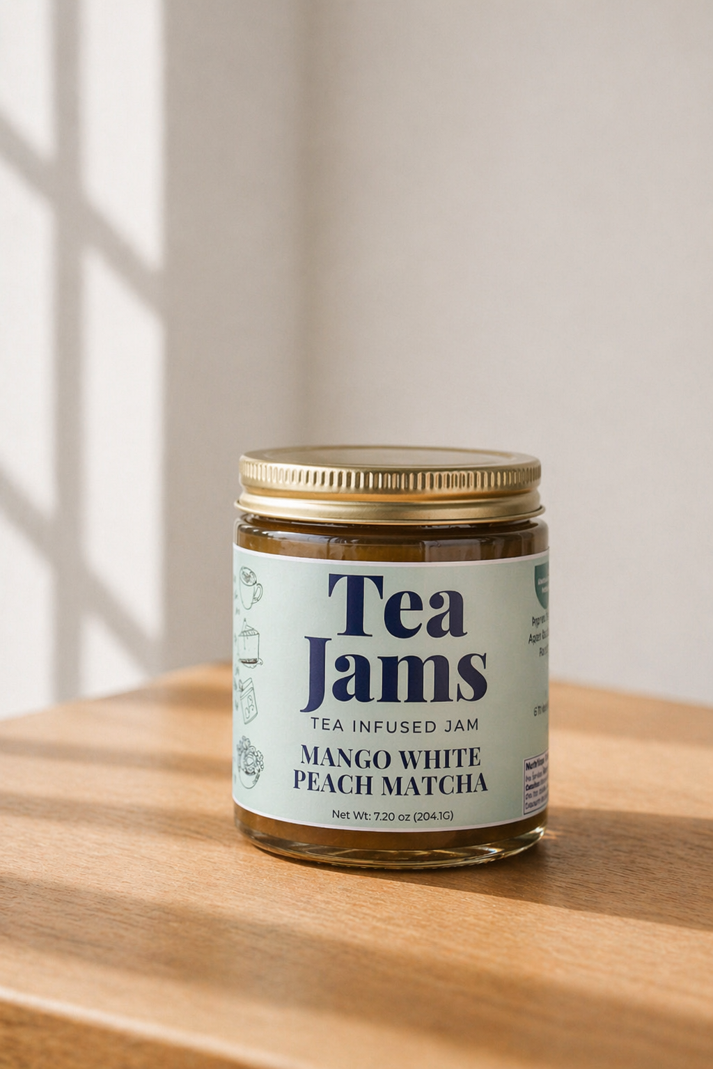Mango White Peach Matcha Tea Jam