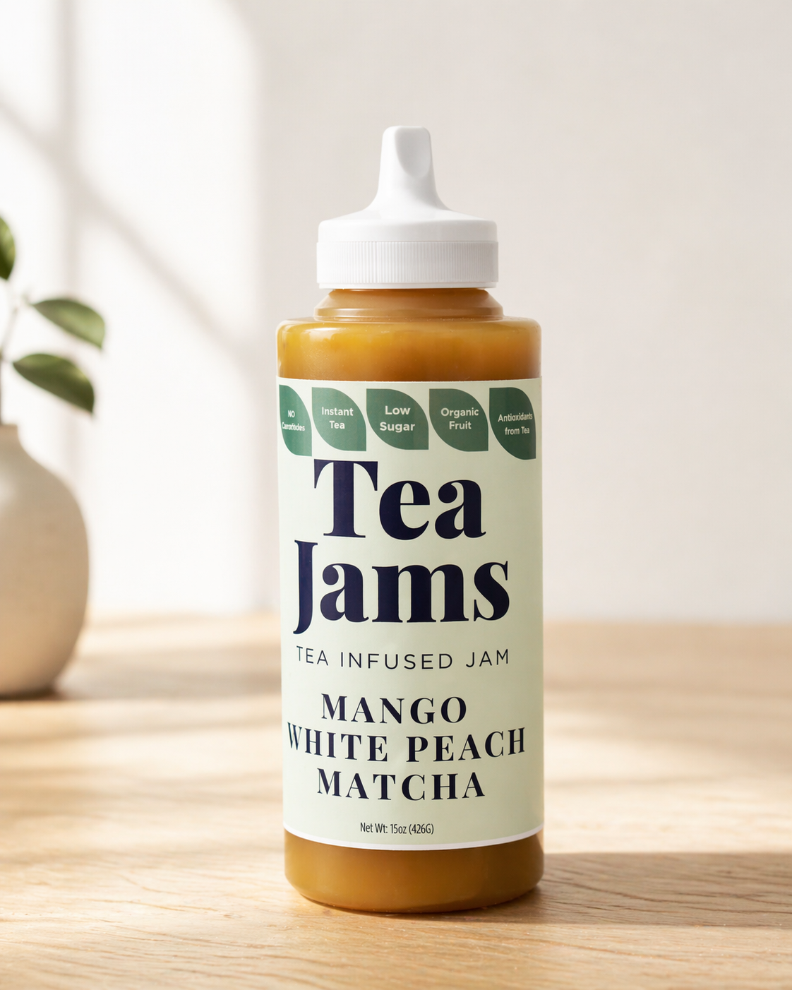 15oz Squeeze Bottle- Mango White Peach Matcha