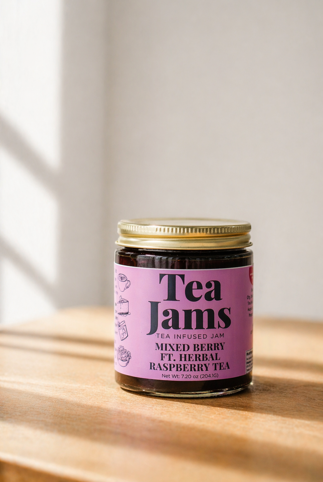 Mixed Berry Herbal Raspberry Tea Jam