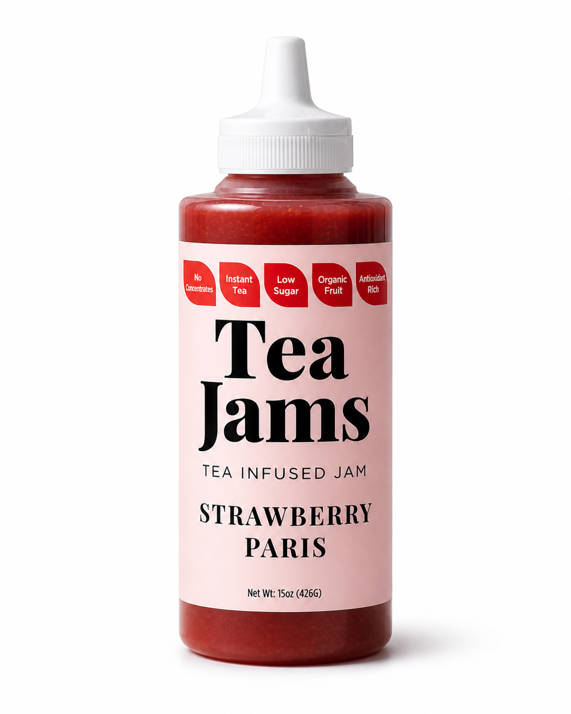 15oz Squeeze Bottle- Strawberry Paris