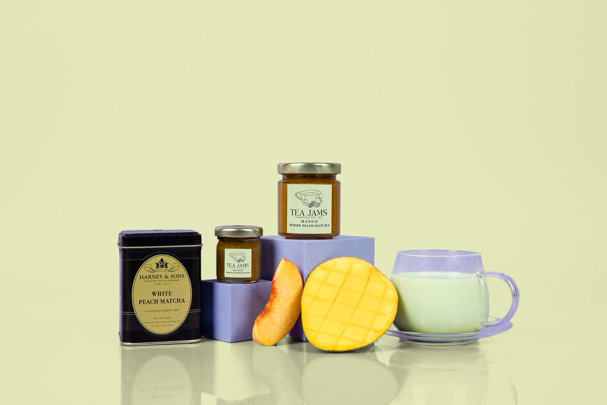 Mango White Peach Matcha Tea Jam